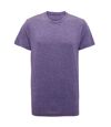 Tri Dri Mens Short Sleeve Lightweight Fitness T-Shirt (Purple Melange)