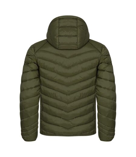 Doudoune Matelassée Idaho Homme Vert Kaki Clique