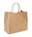 Bullet - Sac en jute THE LARGE - Mixte (Lot de 2) (Marron / blanc) (40 x 20 x 35 cm) - UTPF2359-1