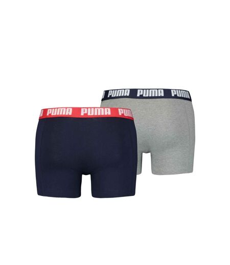 Boxers basic homme gris / bleu marine Puma