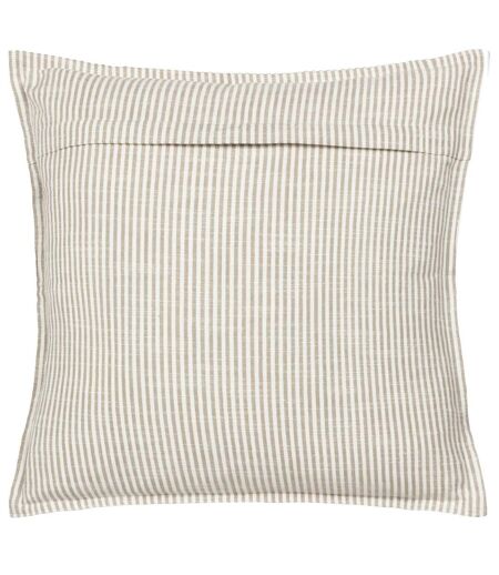 Truro reversible stripe cushion cover 45cm x 45cm natural Yard