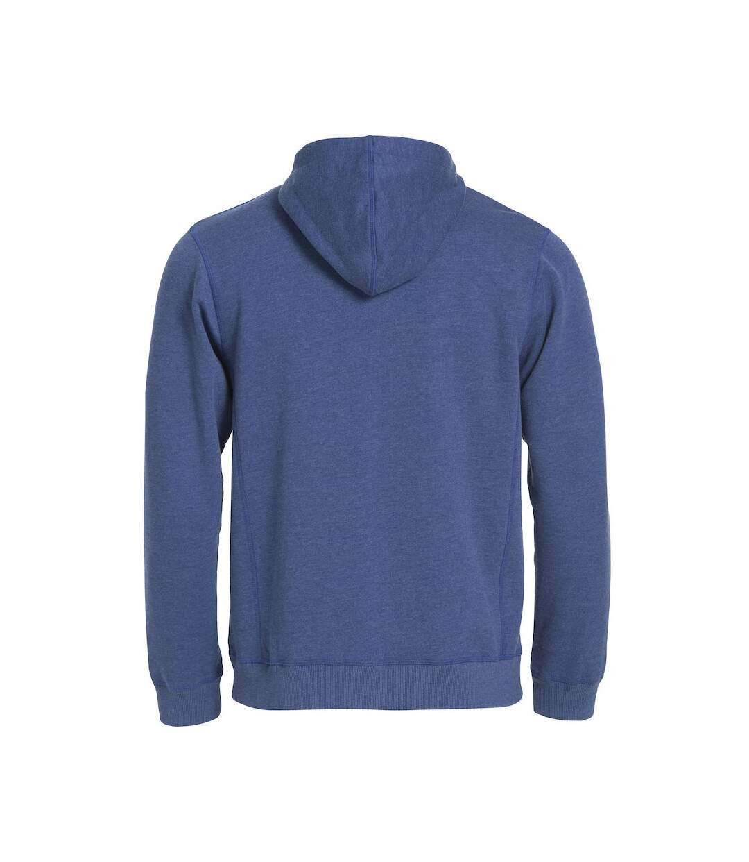 Veste à capuche classic homme bleu chiné Clique-2