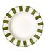 Lot de 6 Assiettes Creuses Cleo 20cm Vert & Blanc-1