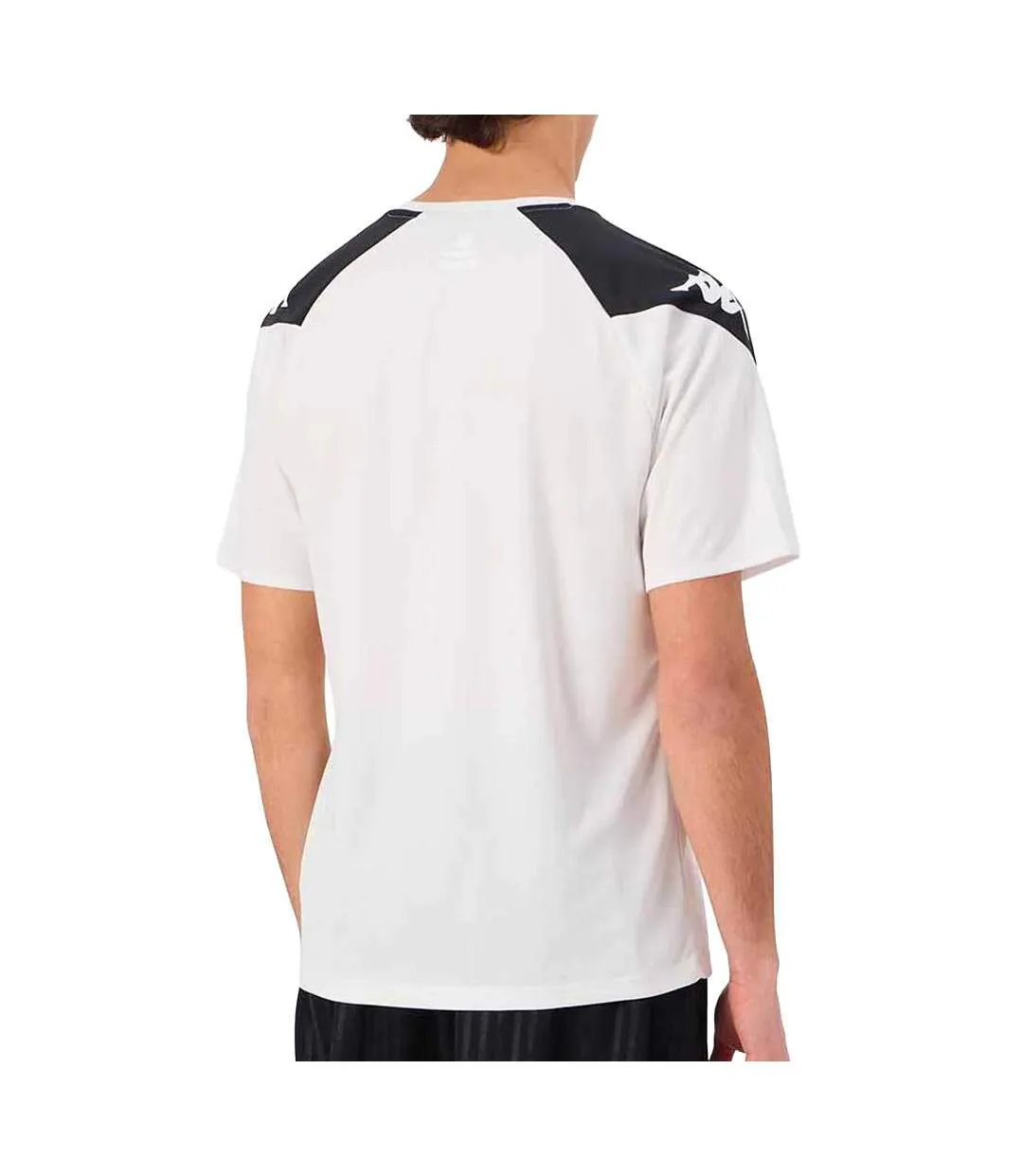 Maillot noir/blanc homme kappa loreto-2