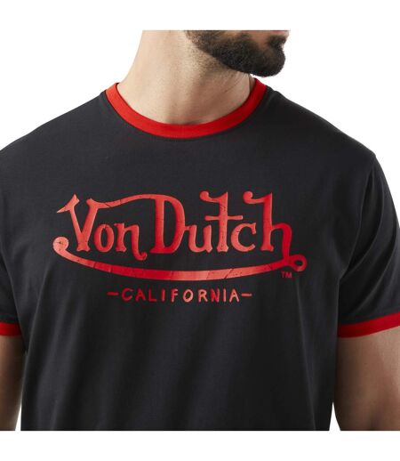 T-shit homme stretch en col V en contraste Blast Vondutch