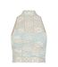 Robe À Bretelles Femme Bleu Blanc Off White-2