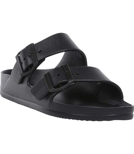 Womens/ladies Brooklyn Dual Straps Sandals Black Regatta