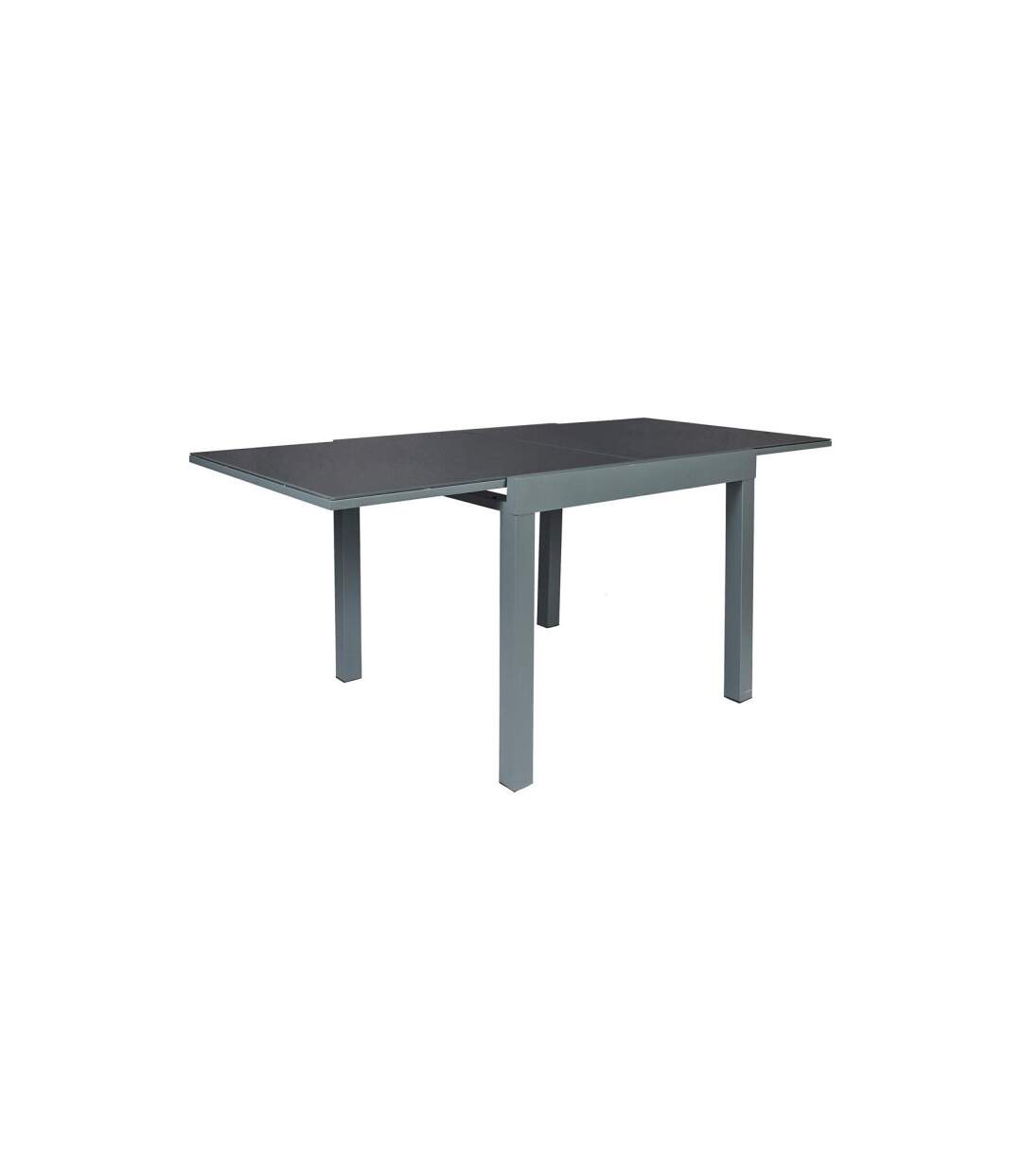 Table de Jardin Extensible Haria 80-160cm Gris-1