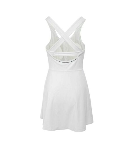 Robe T-shirt Motif/style Évasé Femme Blanc Vert Sombre Slazenger
