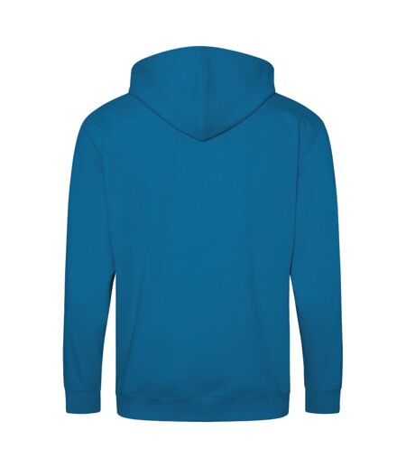 Awdis Plain Mens Hooded Sweatshirt / Hoodie / Zoodie (Sapphire Blue) - UTRW180