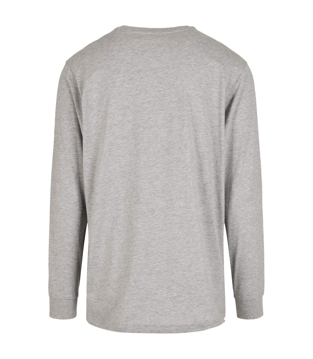 T-shirt Manches Longues Adulte Gris Chiné Build Your Brand-2