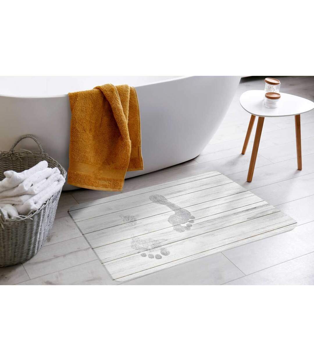 Tapis de Bain Diatomite Agave 35x45cm Gris-2