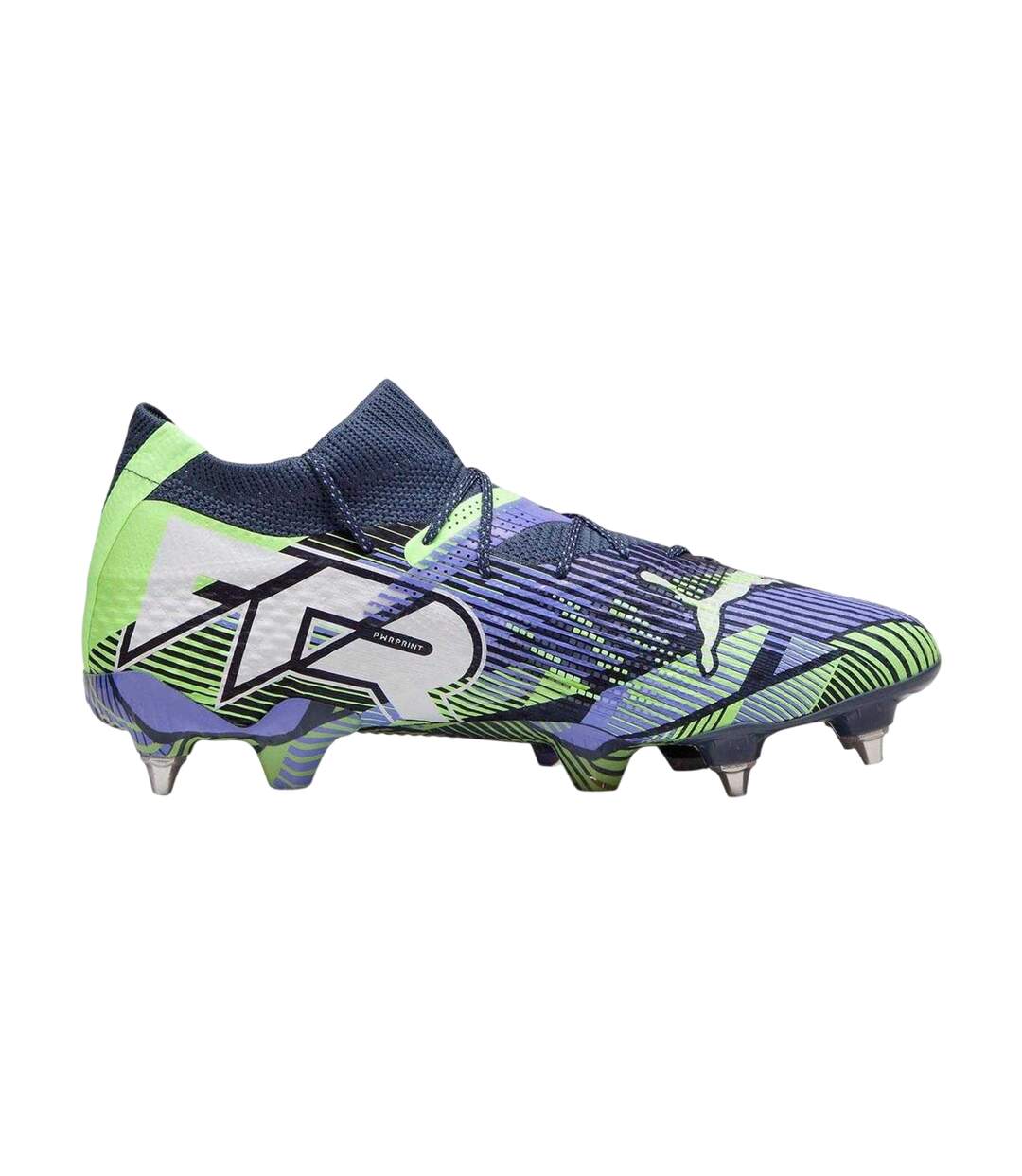 Mens Future 7 Ultimate Knitted Collar Football Boots Grey Puma-1