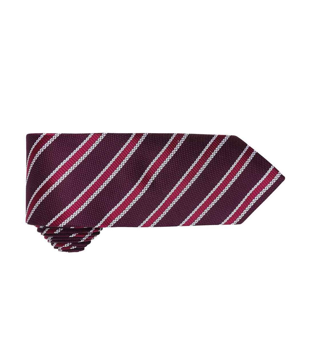 Cravate homme taille unique bordeaux / aubergine Premier