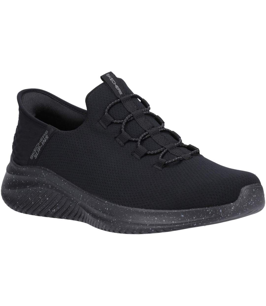 Mens Ultra Flex 3.0 Right Away Wide Trainers Black Skechers-1