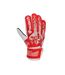 Childrens/kids Attrakt Solid Goalkeeper Gloves Black Red Reusch-2
