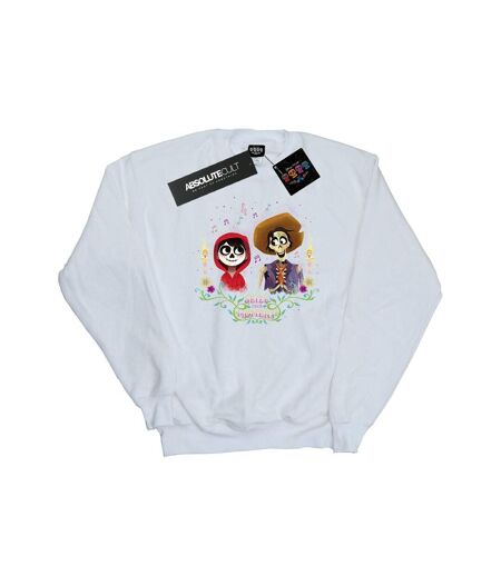 Disney Sweatshirt Coco Miguel And Hector Femme/Ladies (Blanc) - UTBI3580