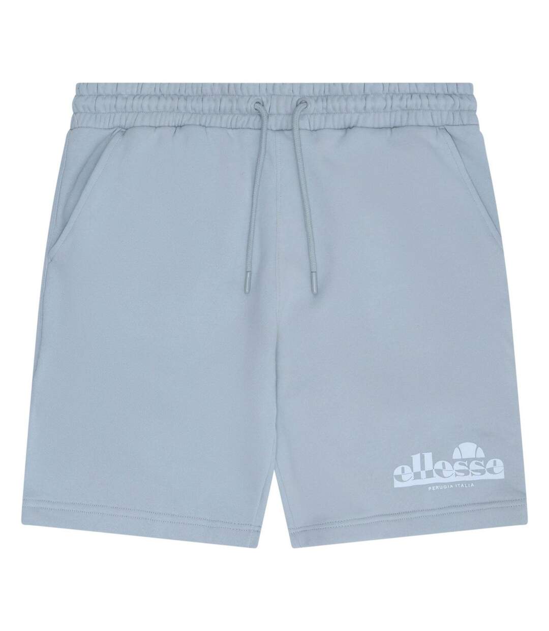 Mens Fleece Sweat Shorts Light Grey Ellesse-1