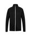 Finden And Hales Mens Knitted Tracksuit Top (Black/White) - UTPC3354