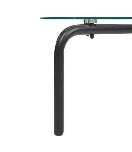 Table basse en verre HECATE - Noir