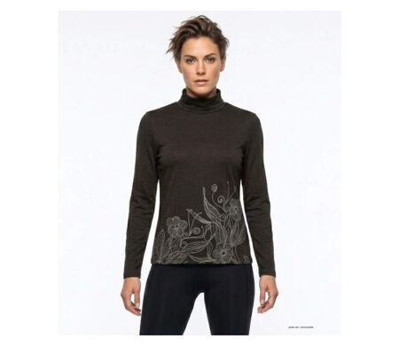 OGALO SH1005 – Sous-pull col roulé noir en coton stretch pour un confort et une élégance au quotidien