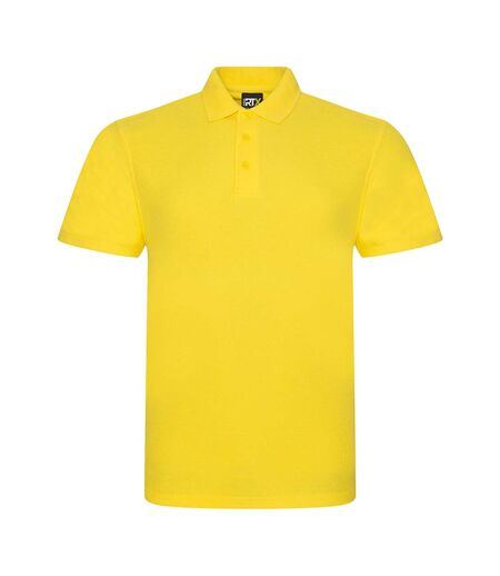 Polo manches courtes hommes jaune Pro RTX