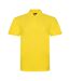 Polo manches courtes hommes jaune Pro RTX