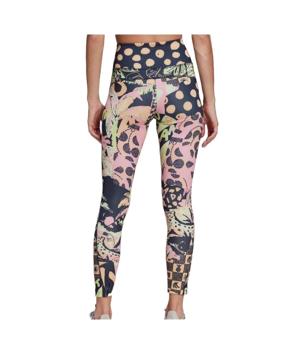 Legging Marine Imprimé Femme Adidas Farm Feel - XS-2