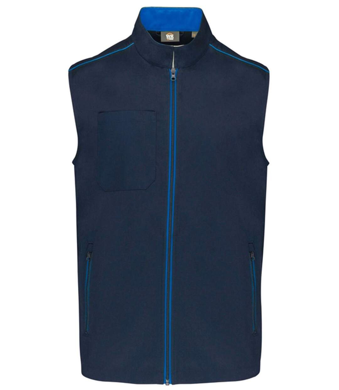 Gilet sans manches DayToDay - Homme - WK6148 - bleu marine et bleu roi