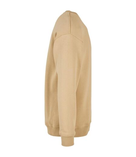 Mens Crew Neck Plain Sweatshirt Union Beige Build Your Brand