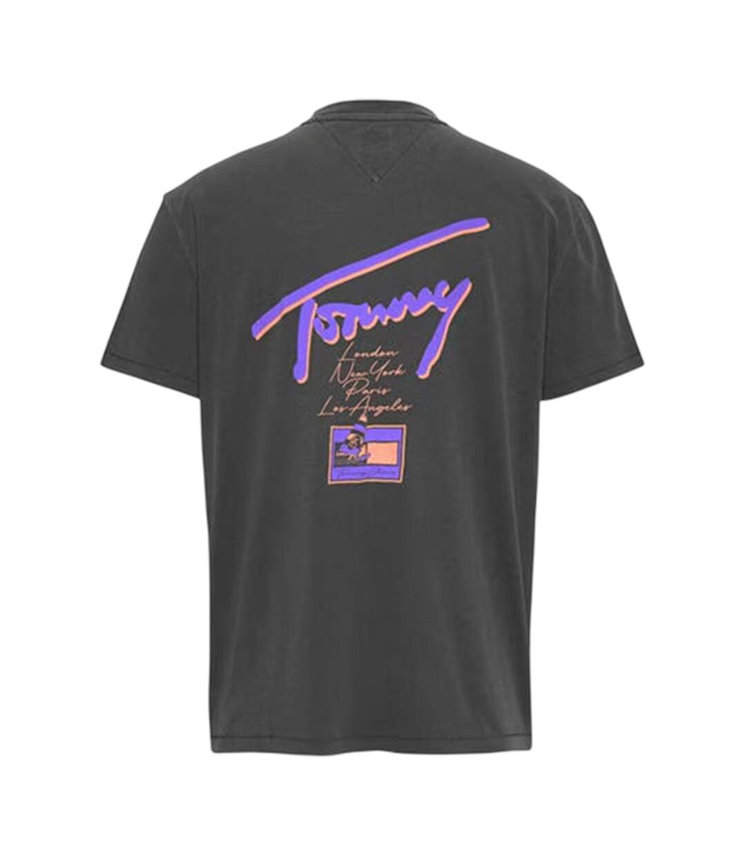 T-shirt Motif/style Délavé Homme Noir Tommy Jeans-2