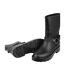 Womens/ladies Plain Buckle Detail Wellington Boots Black Gelert-4