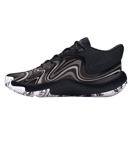 Mens Ua Spawn Graphic Print Basketball Shoes Black Under Armour
