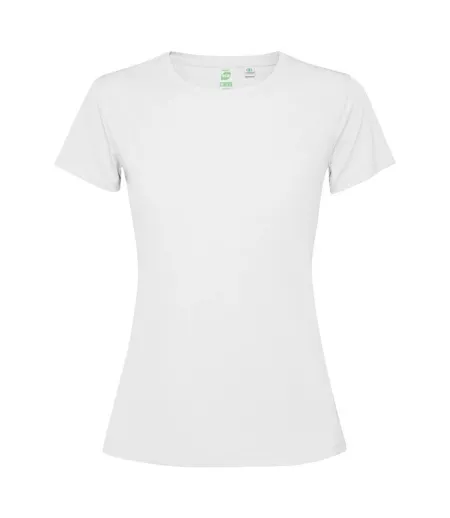 Womens/ladies Estoril Short-sleeved T-shirt White Roly