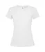 Womens/ladies Estoril Short-sleeved T-shirt White Roly-1