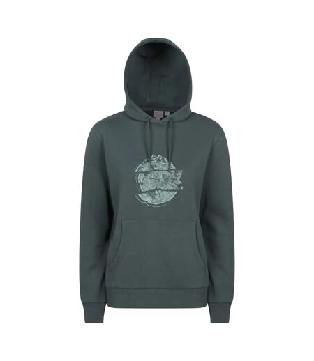 Femme/les Femmes Mountain Ring Regular Hoodie Kaki Foncé Mountain Warehouse