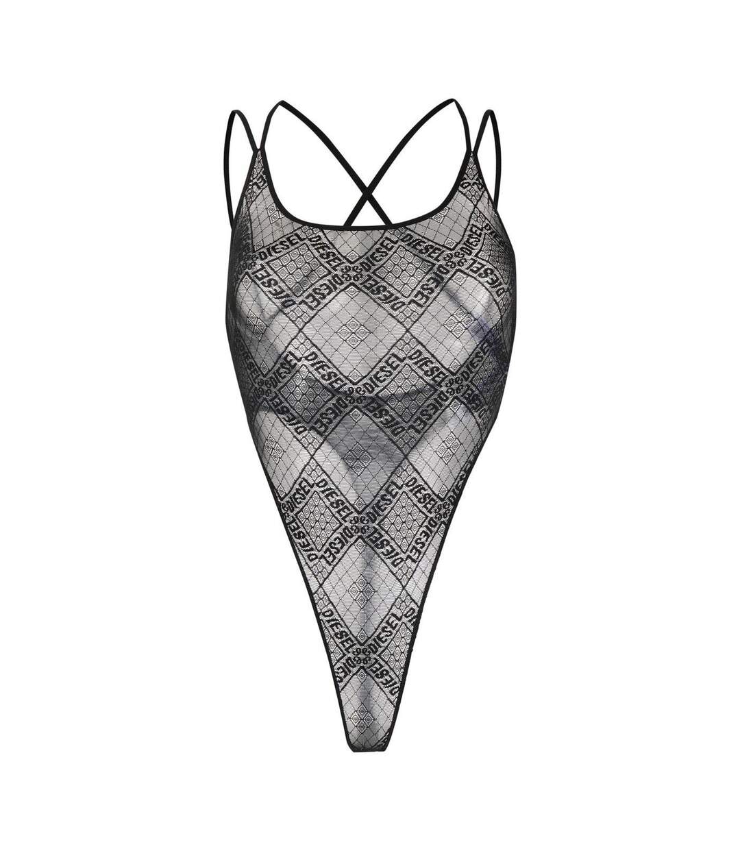 Body Motif/style Logo Partout Brita Femme Noir Diesel-1