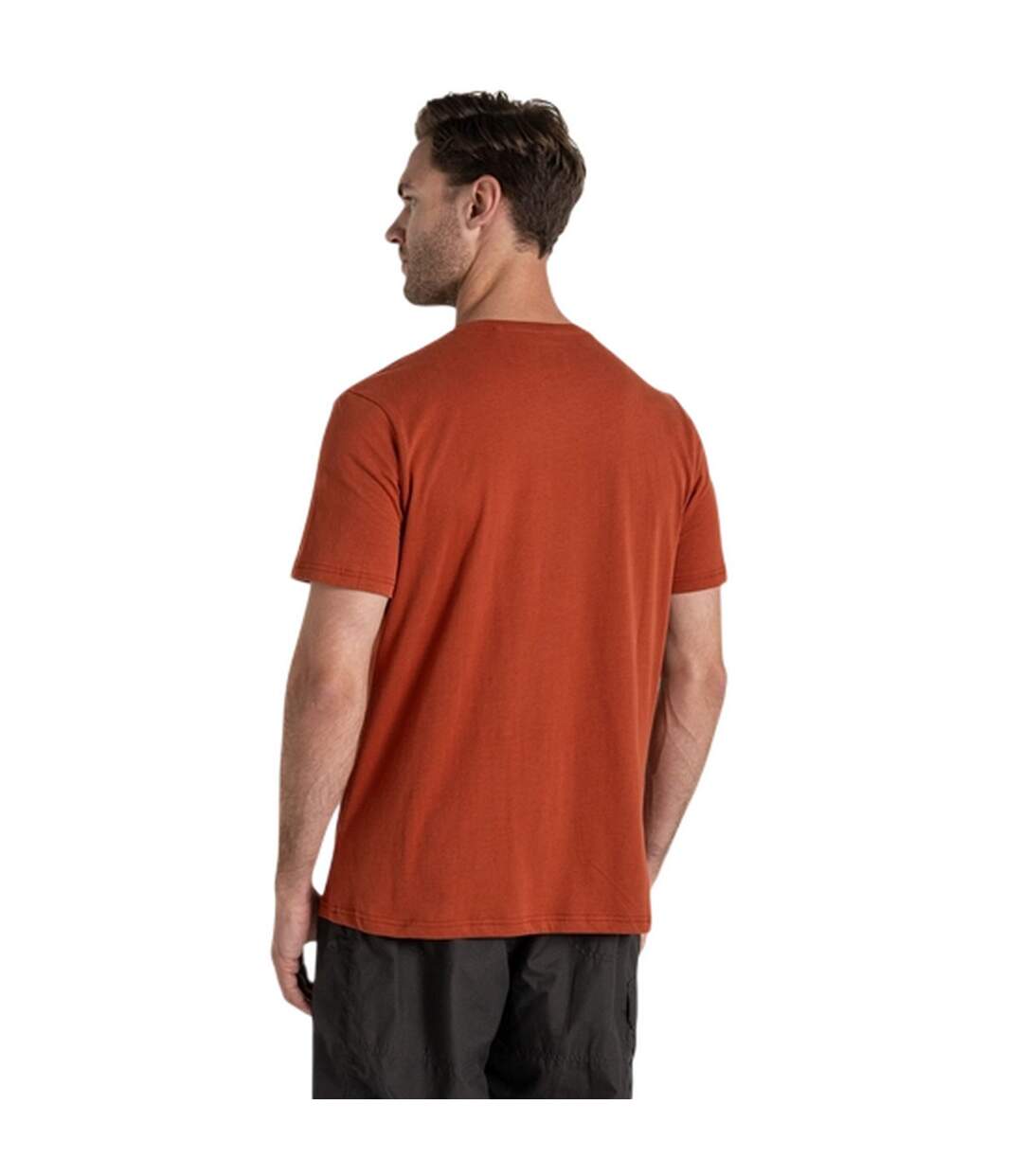Mens Lucent Ii Globe Short-sleeved T-shirt Red Beach Craghoppers-3