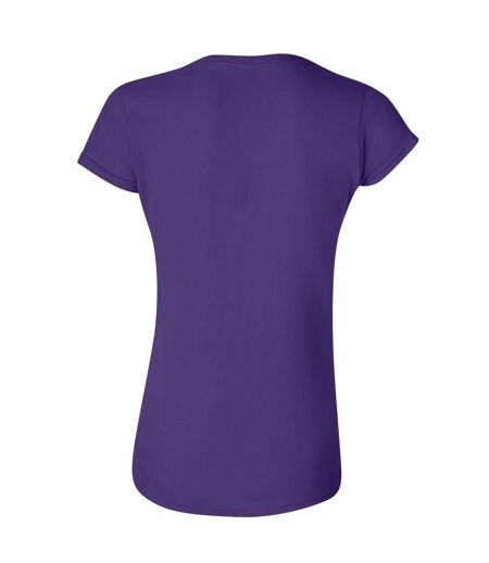 Ladies Soft Style Short Sleeve T-shirt Purple Gildan