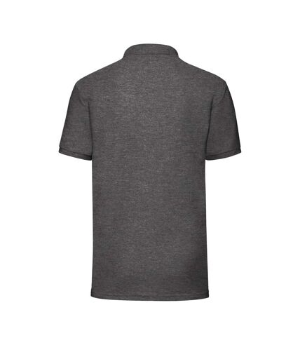 Fruit Of The Loom Mens 65/35 Pique Short Sleeve Polo Shirt (Dark Heather) - UTBC388