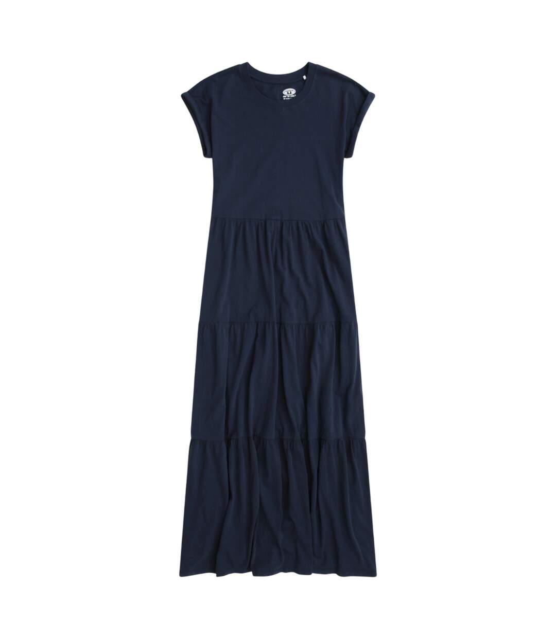 Robe longue femme bleu marine Animal-1