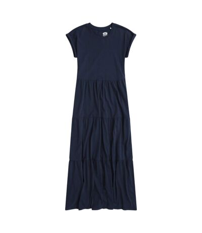 Robe longue femme bleu marine Animal