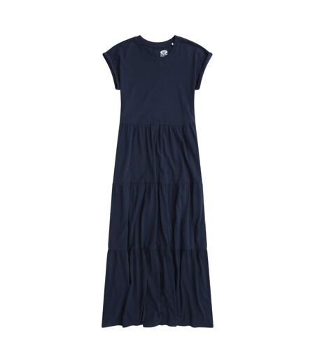 Robe longue femme bleu marine Animal