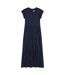 Robe longue femme bleu marine Animal-1