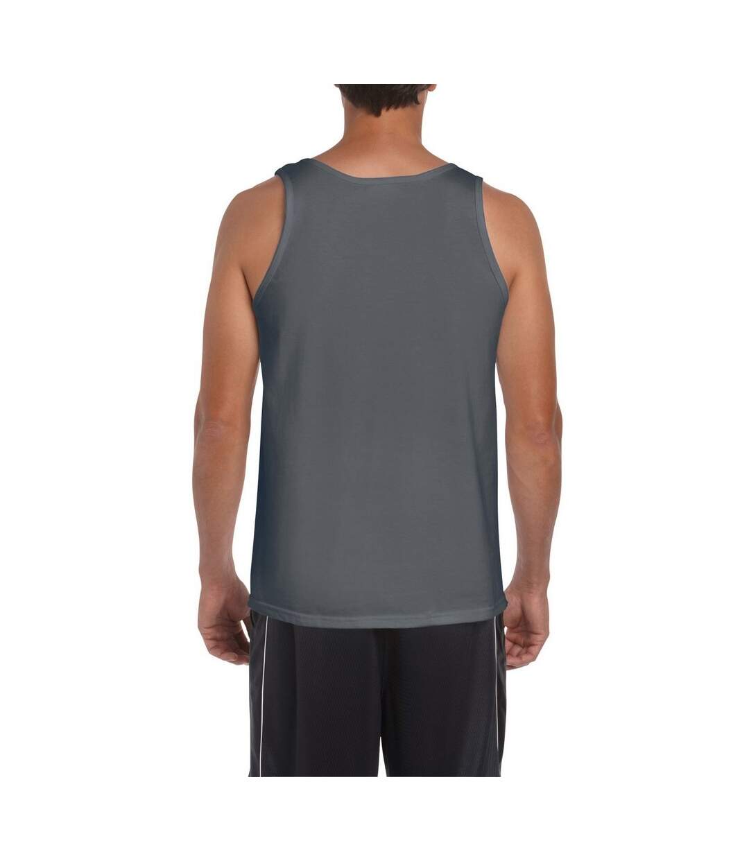 Gildan Mens Softstyle® Tank Vest Top (Charcoal)