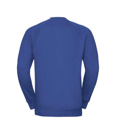 Mens Spotshield Raglan Sweatshirt Bright Royal Blue Russell