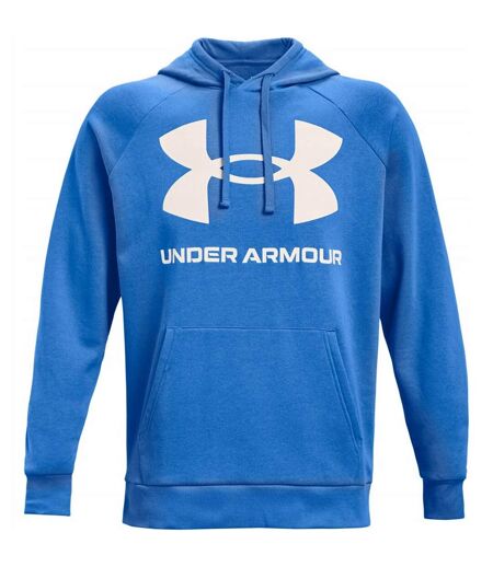 Sweat À Capuche Entraînement Style Gros Logo Rival Homme Bleu Under Armour