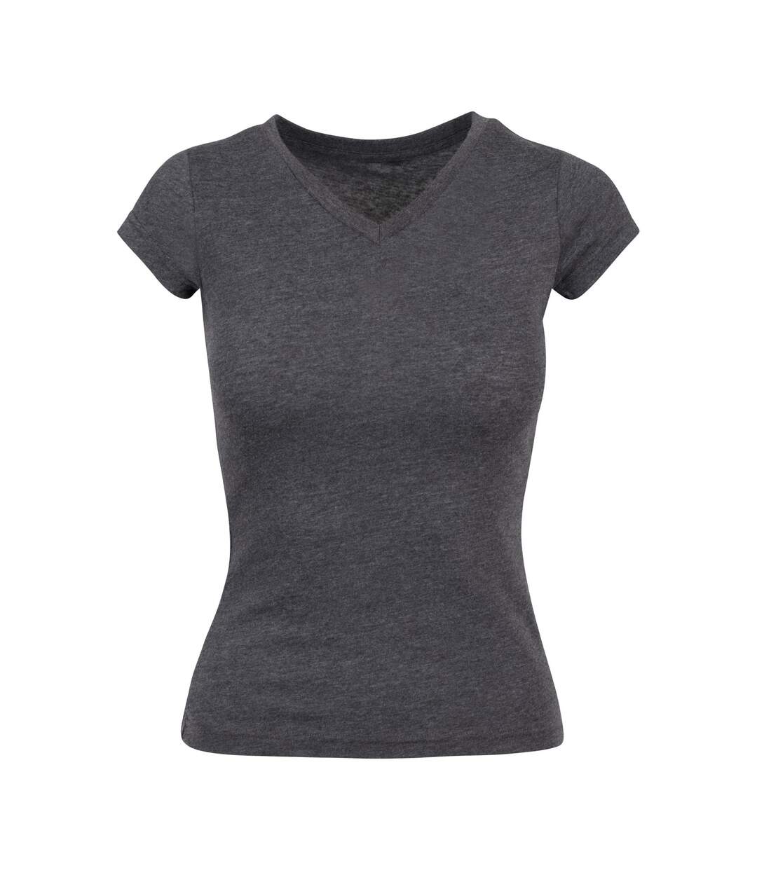 T-shirt Basic Femme Charbon Build Your Brand-1