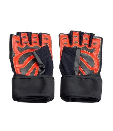 Gants Sport Adulte Noir Rouge HMS