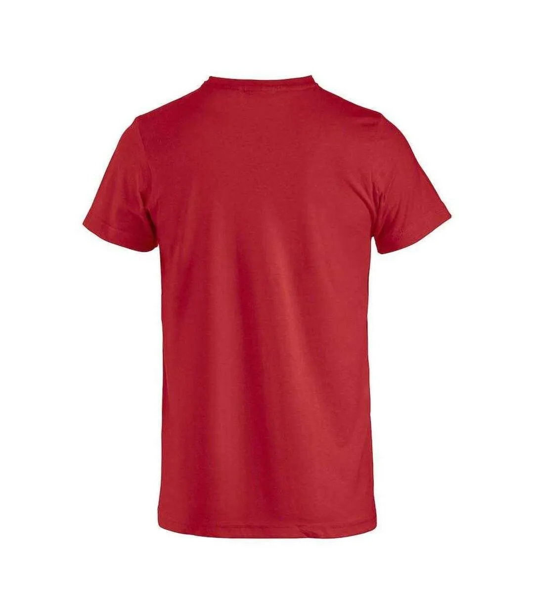 T-shirt Basic Homme Rouge Clique-2